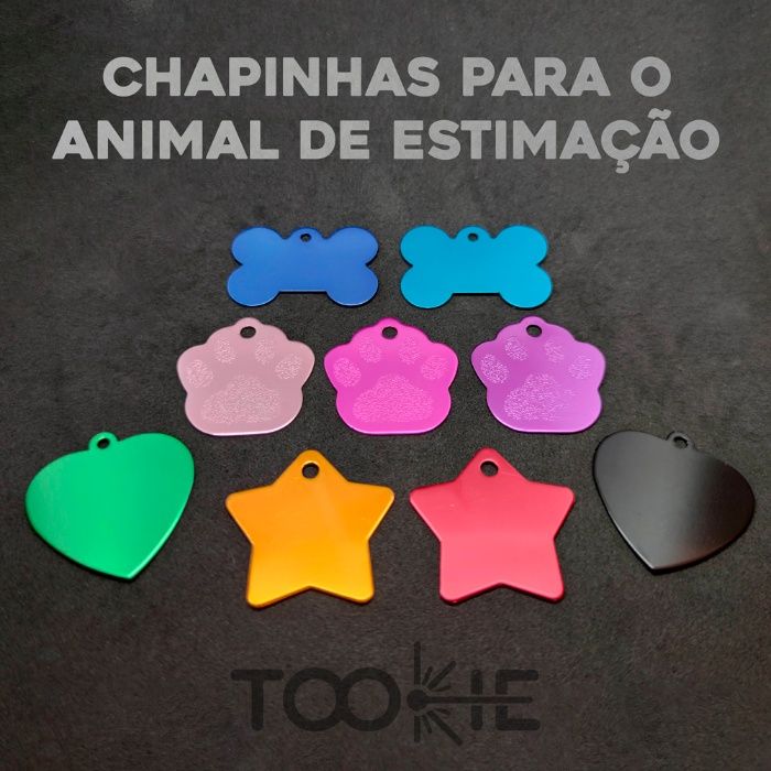 Chapinhas Personalizadas com nome para cão ou gato