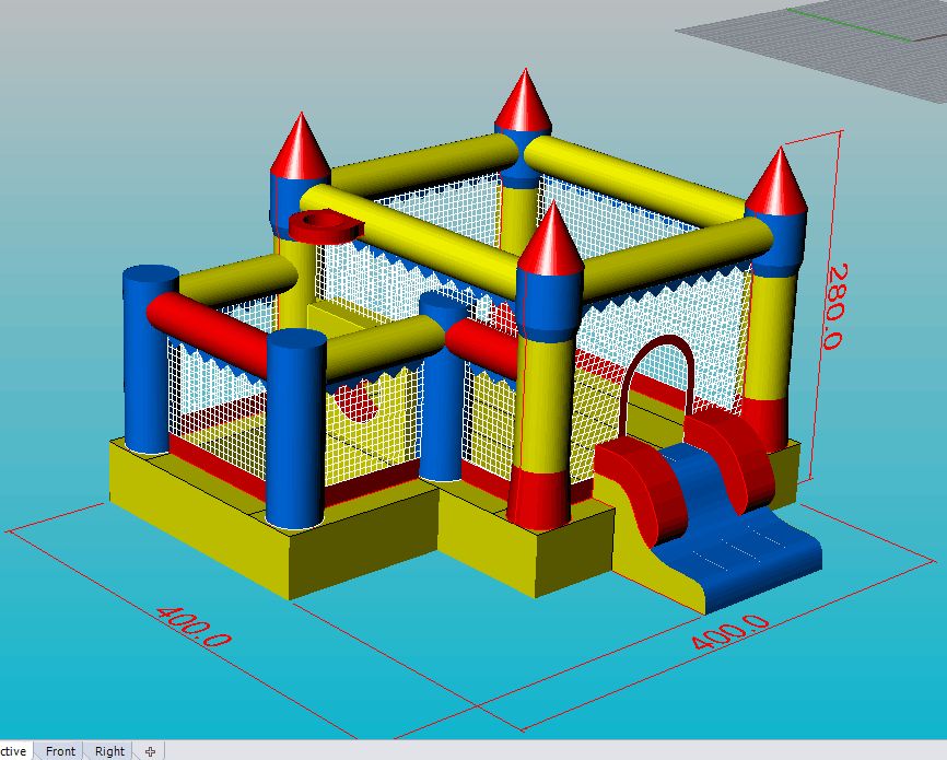 Insuflável Castelo de bolas em pvc (Novo)