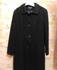 (44/XXL) Ekskluzywny, Czarny płaszcz biznesowy z Londynu, NOWY