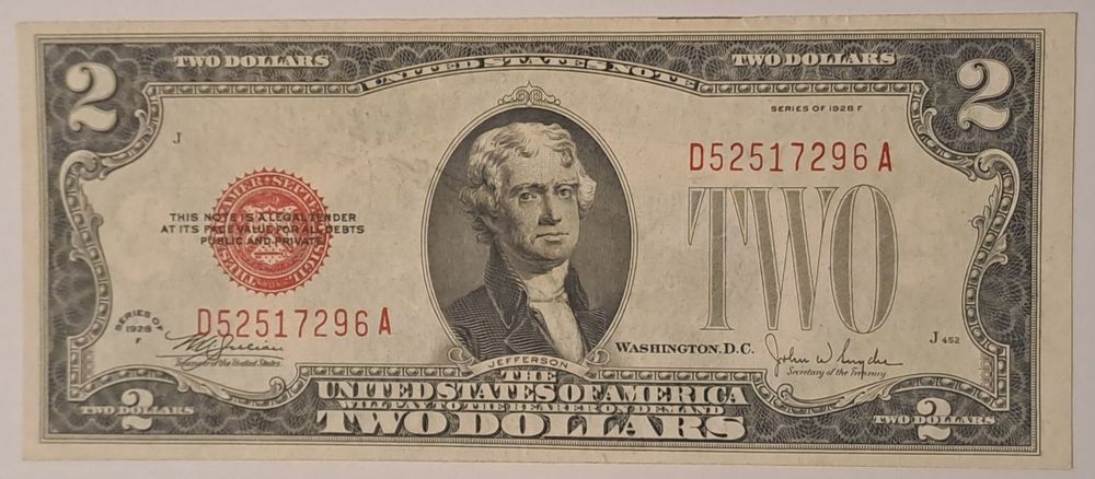 2dolary USA z 1928r.F