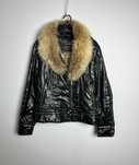 Kurtka Just Cavalli fur black zipped