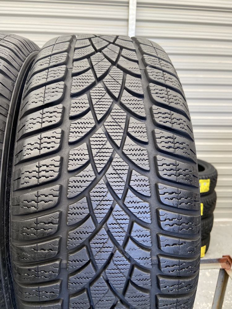 2szt zimowe 225/55r17 Dunlop 8mm 2017r bdb stan RUNFLAT Z246 gw