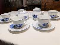Komplet kawowy 6szt filiżanki porcelana Wałbrzych