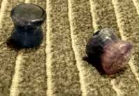 Plugi kolczyki kamienne siodłowe ametyst 10 mm
