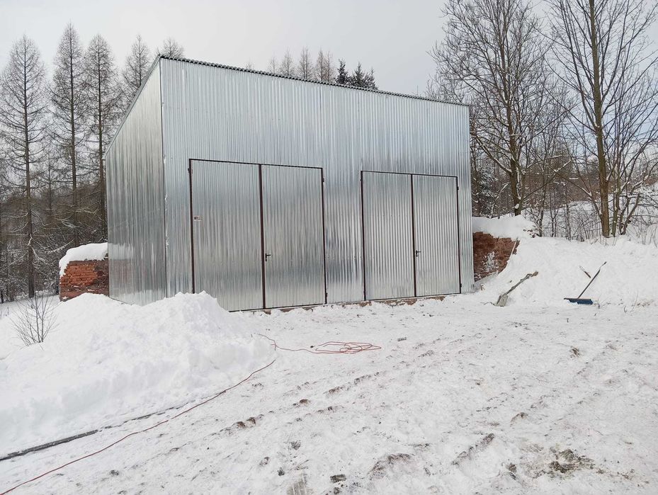 GARAŻ BLASZANY|Wiata|Hala|Magazyn|Konstrukcja|GARAŻE – GRZYWSTAL