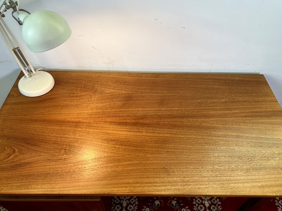 Biurko PRL Typ 20-21 patyczak M Puchała orzech mat vintage renowacja