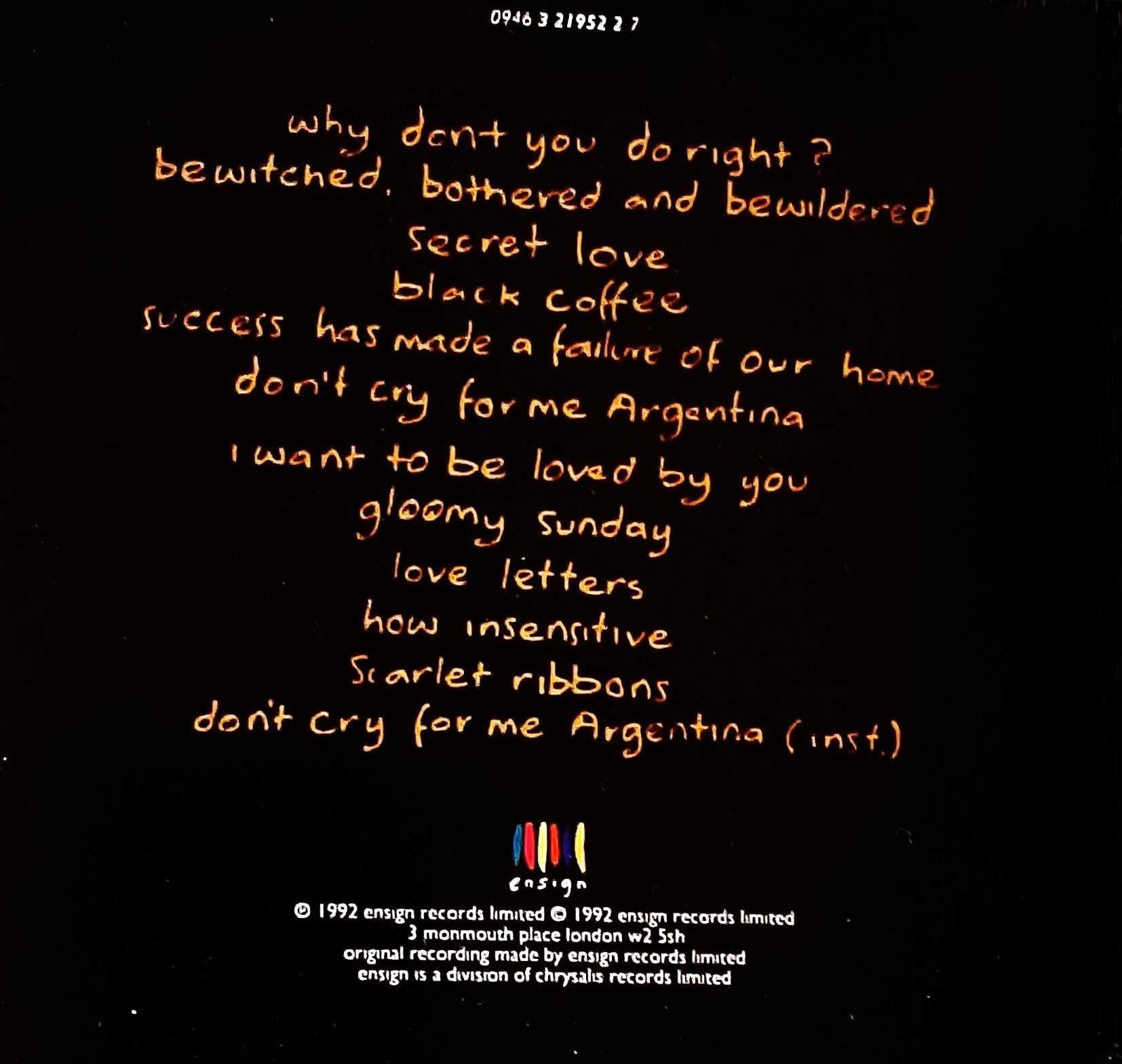 Polecam Wspaniały Album CD SINEAD O'CONNOR -Album Am I Not Your Girl