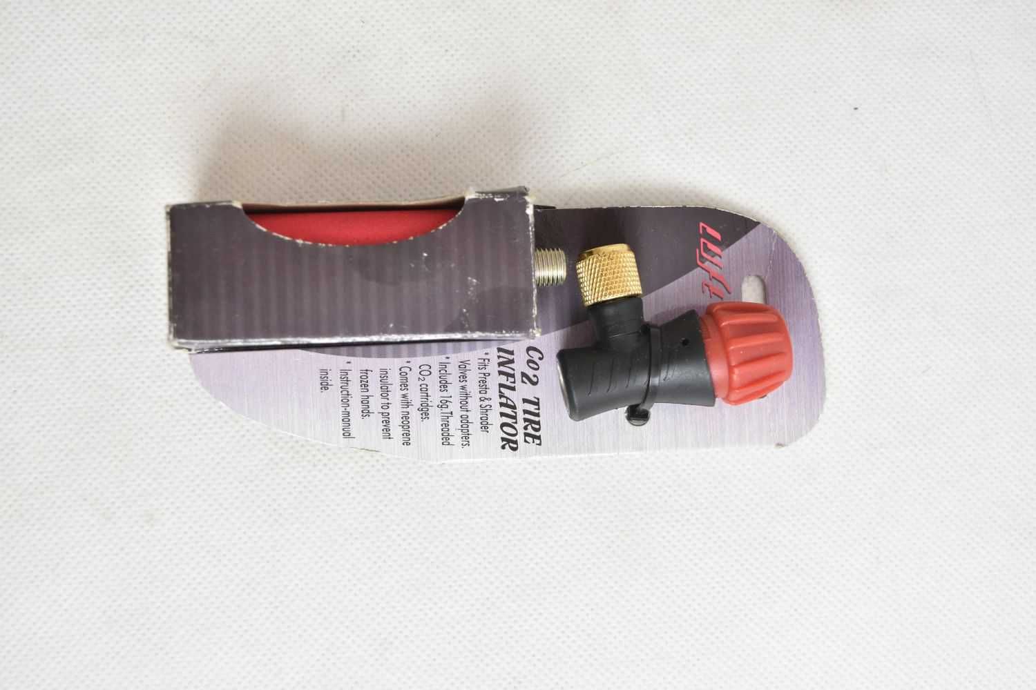 NOWY inflator, pompka rowerowa CO2 LUFT ! nabój CO2