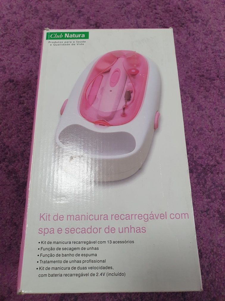 Kit de manicura recarregável