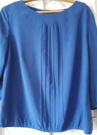 Продам красивую блузку синего цвета berdtoni, б/у, р.50