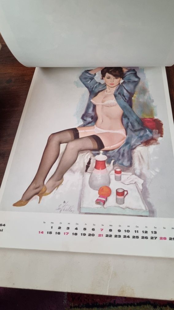 Star oryginalny kalendarz 1964 Gil Elvgren pin up girls