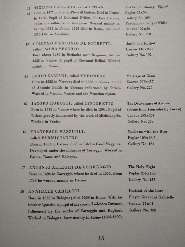 Комплект репродукций Дрезденской галереи. 40 иллюстраций. Издание 1961