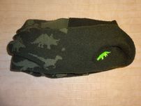 H&M khaki dinozaury szalik komin zakładany wkładany przez głowę