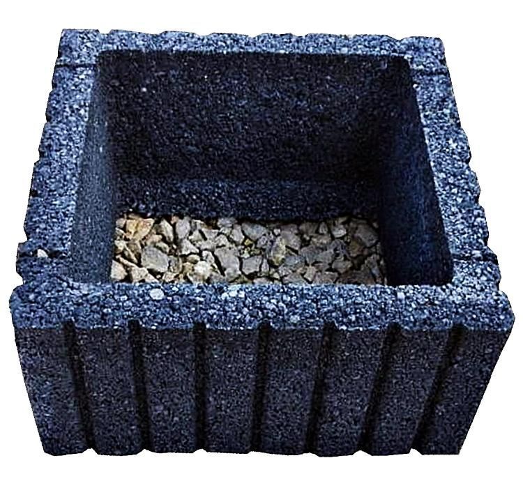 Donica kwadratowa KOLORY 40x40x20cm Betonowa Ogród kurier