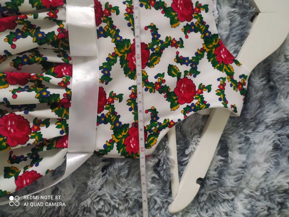 Piękna sukienka z podszewką góralski folk r. 98, Boże Ciało