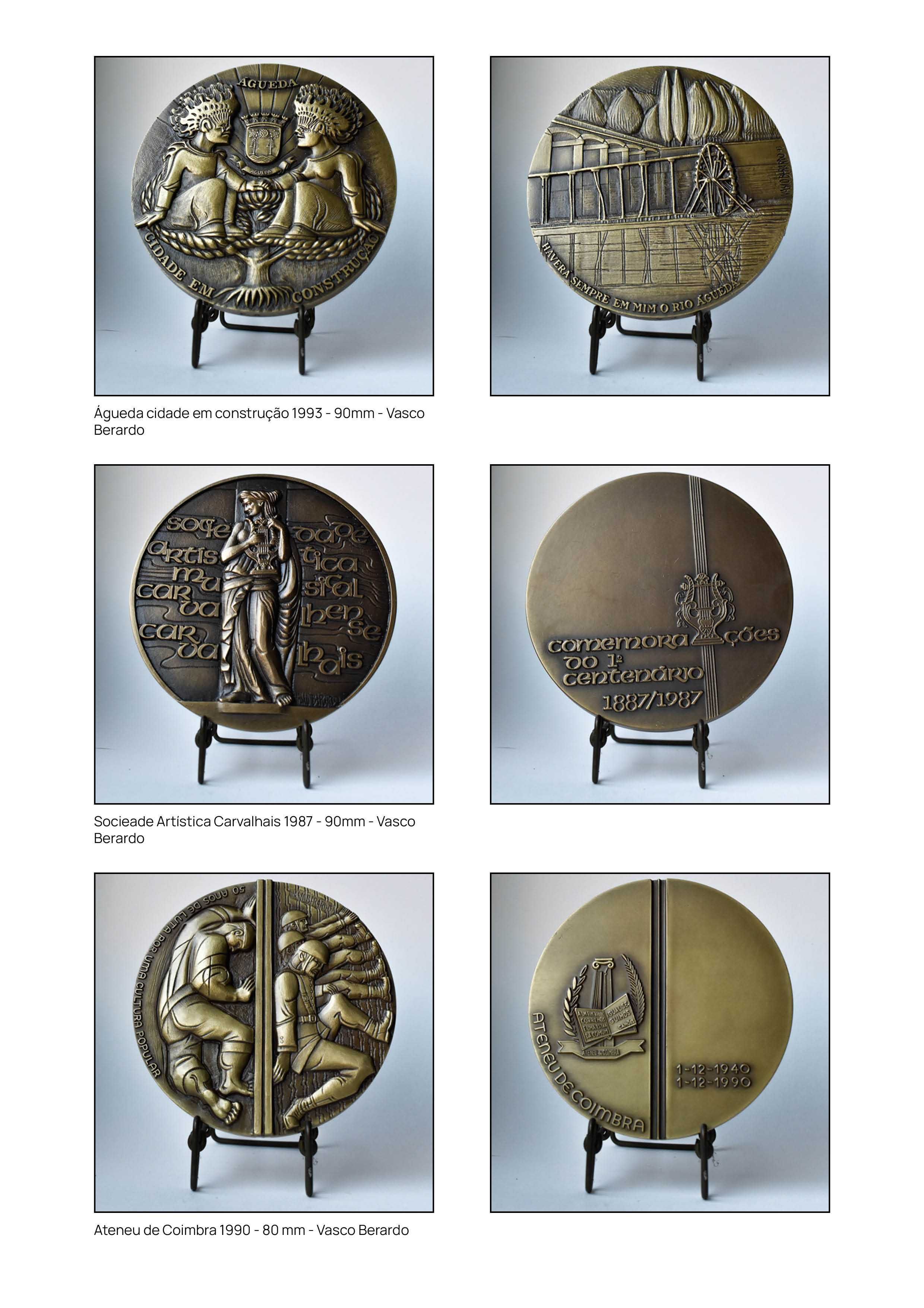 Medalhas de Vasco Berardo e outros artistas
