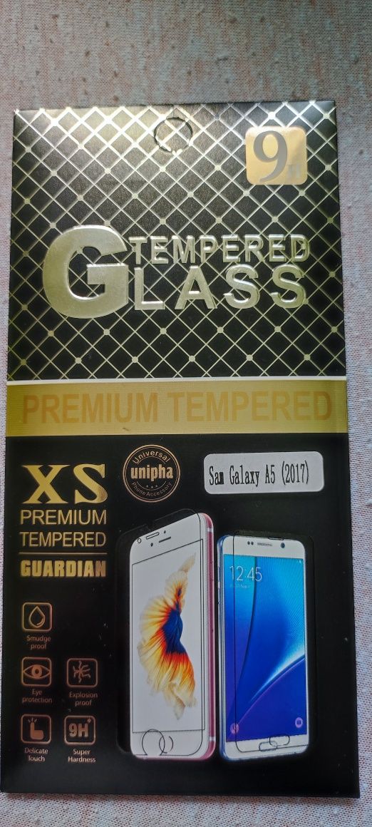 Szkło hartowane Samsung A5 i folia ochronna