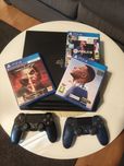PS4 PRO PlayStation stan bdb, 2 pady, gry