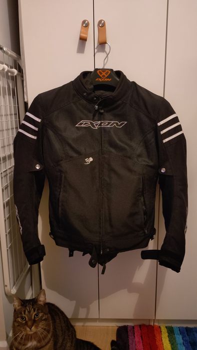 Kurtka motocyklowa damska tekstylna z podpinkami (rozmiar M)