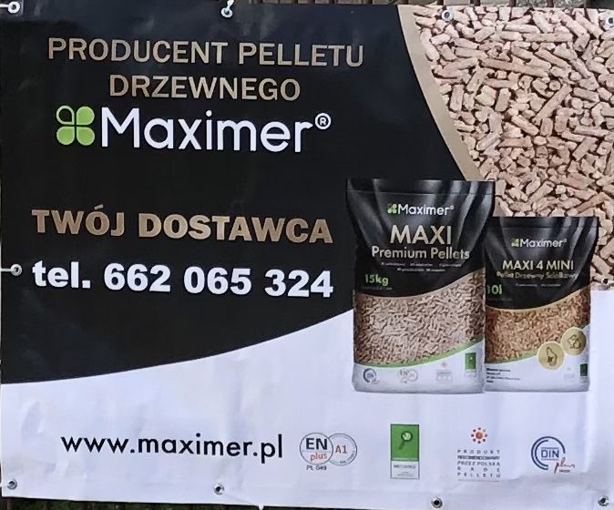 MAXIMER Pellet A1 certyfikowany z dostawą Raczki