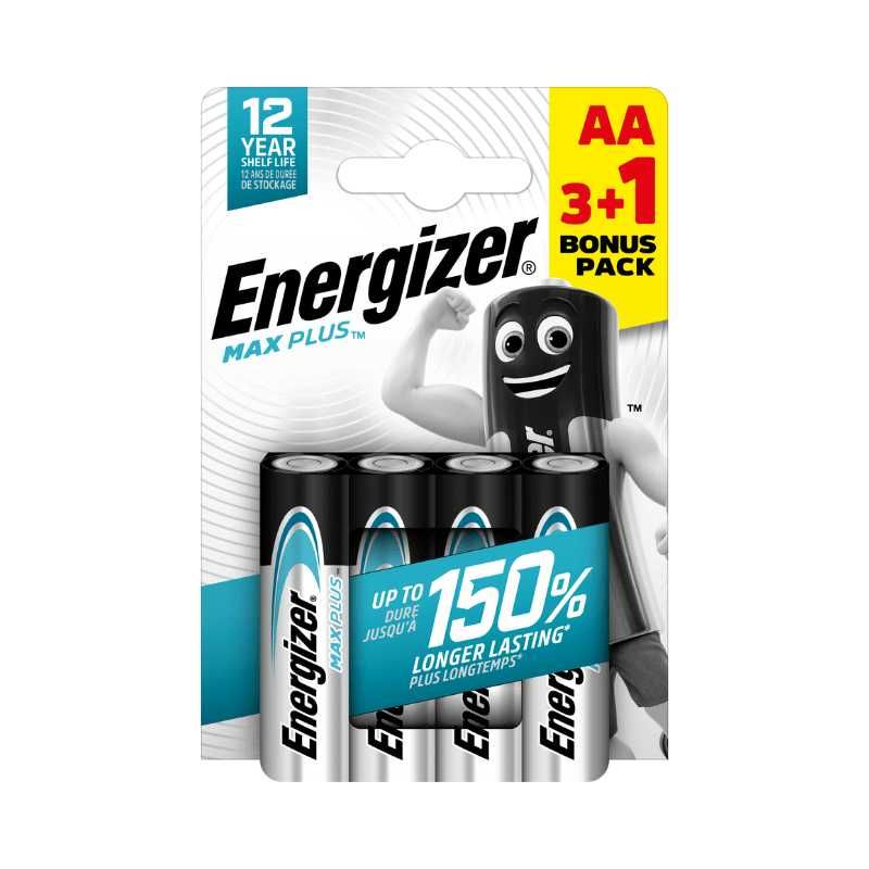 Батарейки Energizer MAX PLUS AA\ААА бл.4 шт. Промо 3+1. Оптом дешевле!