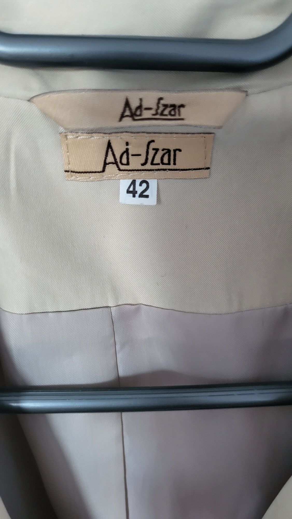 Płaszcz wiosenny Ad Szar rozmiar 42 wiązany