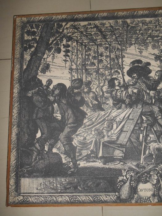 piekny obraz litografia rycina sceny rodzajowe francja