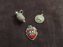 Diversos pendentes em prata - vintage