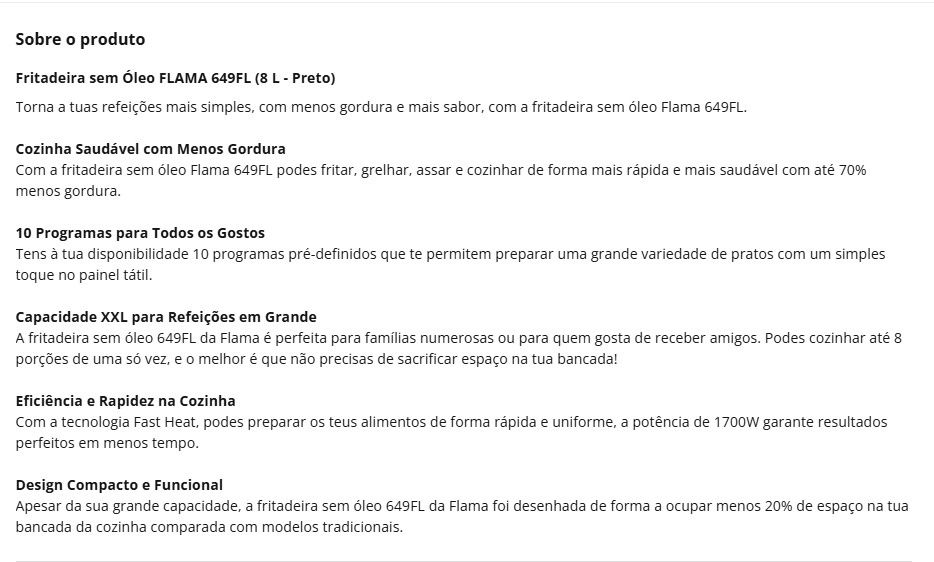 Air Fryer Flama 649FL (8L) C/ GARANTIA