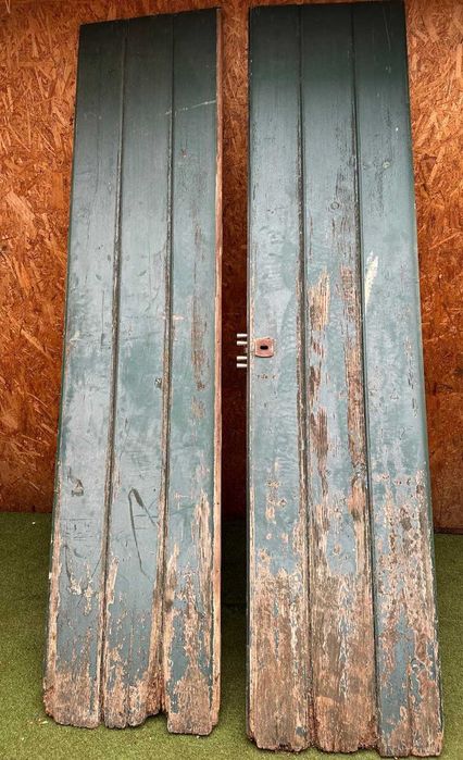 Porta antiga de duas folhas, 254X61 cm