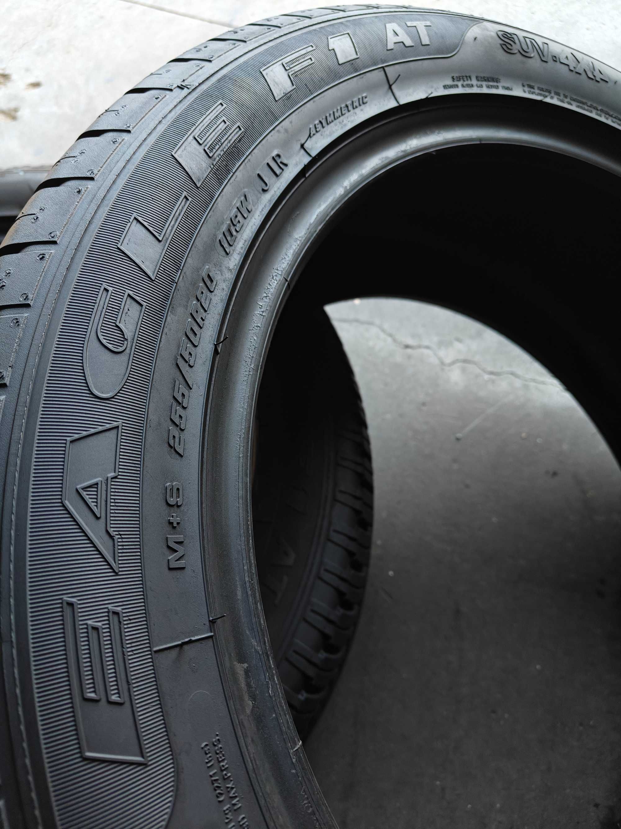 2шт шини літні R20 255/50 Goodyear Eagle F1 AT Asymmetric made Germany