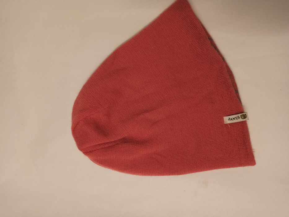 Czapka Janus wełniana merino wool uniwersalna dwustronna
