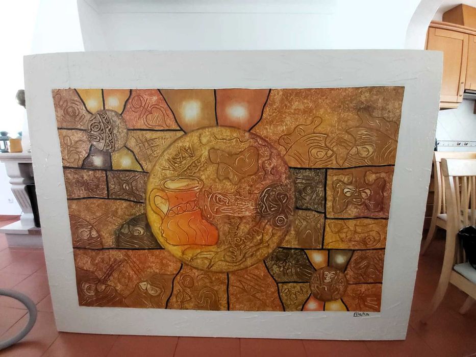 Quadro com estilo Tribal/Etnico XXL perfeito para salas amplas