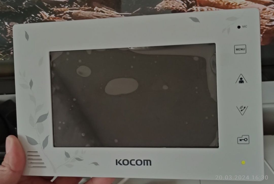 Wideodomofon KOCOM - Panel wewnętrzny,centrala o Przekątnej 7 cali