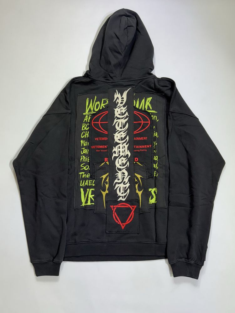 худи Vetements Hardcore Patch Logo hoodie