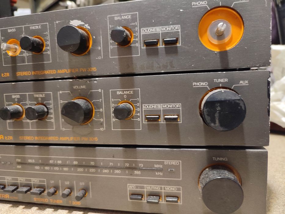 WYPRZEDAŻ! 2 X wzmacniacz ws 3015 +radio tuner t3015 UNITRA, Diora