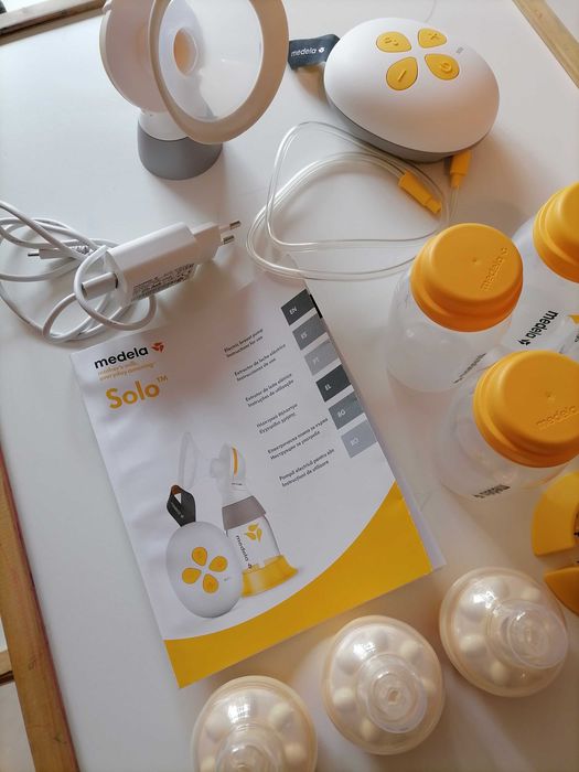Bomba tira leite e biberões - pack completo da Medela