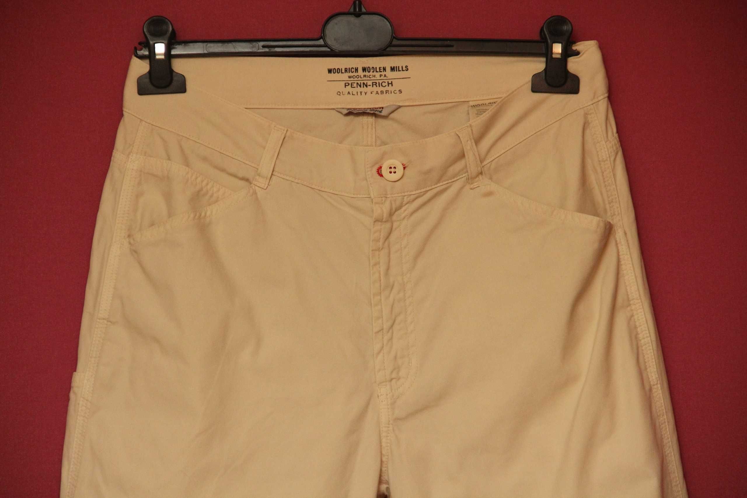 Woolrich carpenter pants рр 30 garment dyed брюки из хлопка Italy