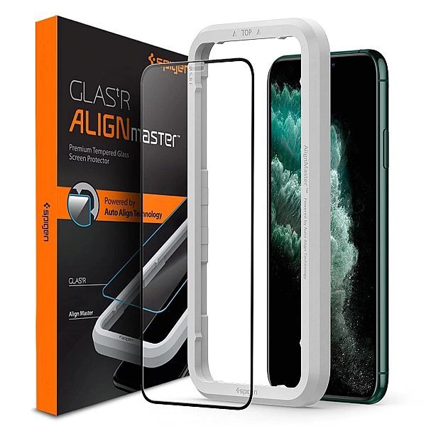 Szkło Hartowane Spigen Alm Glass Fc Iphone 11 Pro Max Black