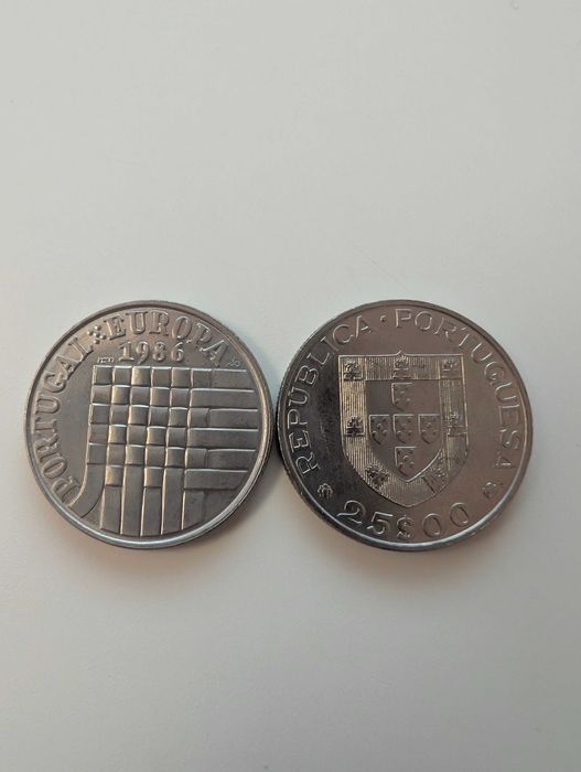 Moeda 25 Escudos - Adesão à Europa - CEE