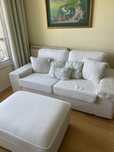 Sofa mais poltrona de apoio