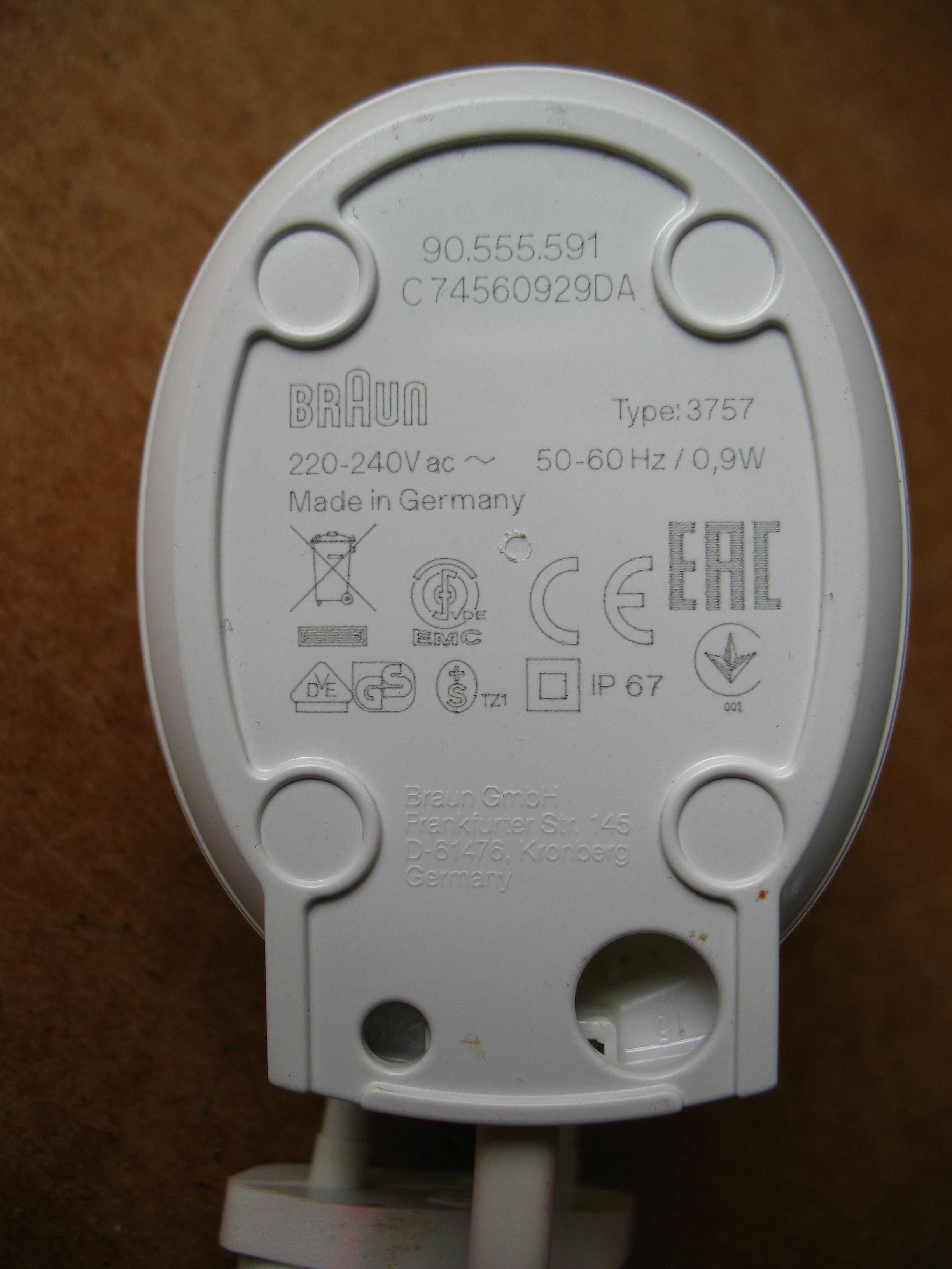 Ładowarka do szczoteczki elektrycznej do zębów Braun Oral-B 3757.