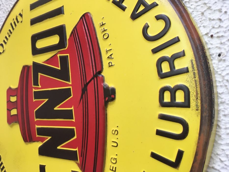 placa/chapa Pennzoil automobilia