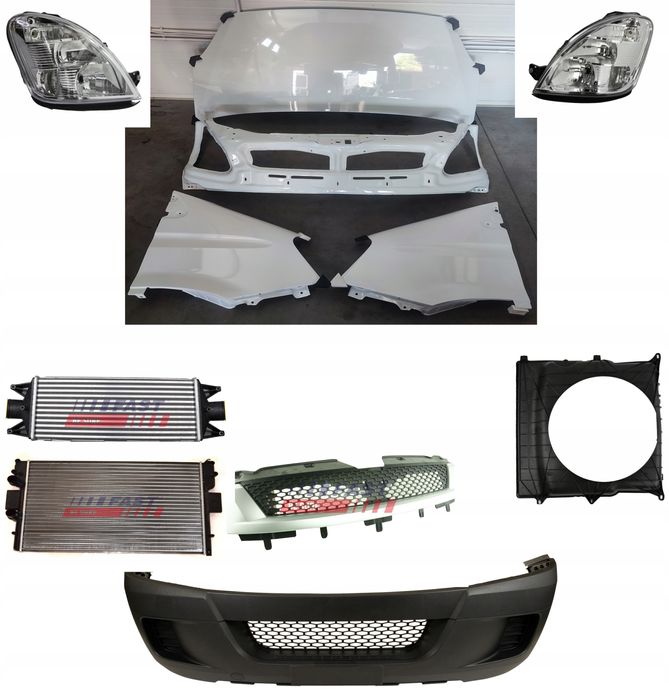 przód iveco daily 06-11 maska błotnik reflektor atrapa zderzak lakie