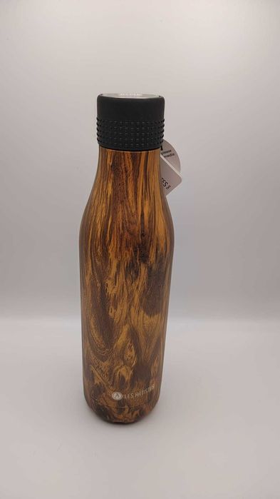 Garrafa térmica inox 750 inox wood Les artistes