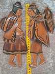 Casal da Bolivia, Escultura madeira trabalhada a mao