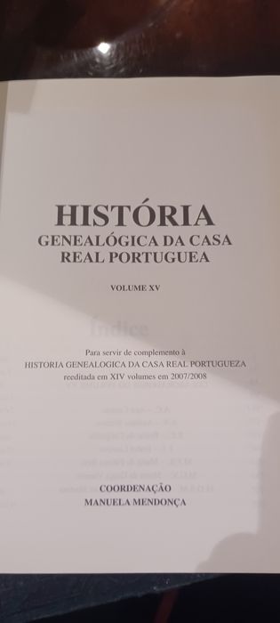 Coleção Historia da Genealogia da Casa Real Portuguesa, XV volumes
