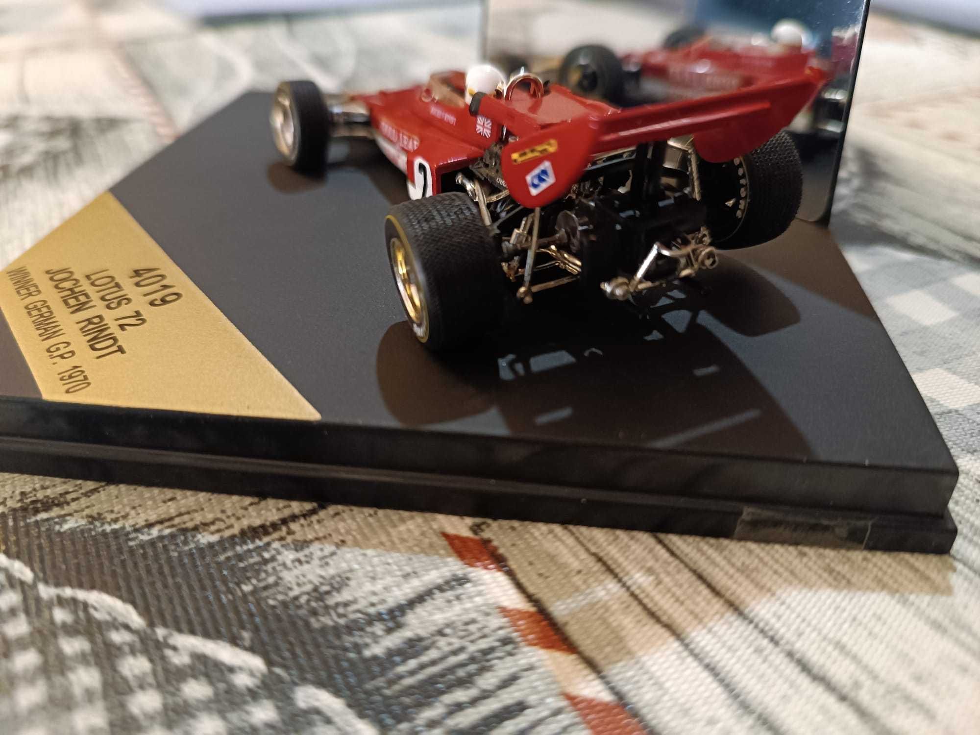 Miniatura Formula 1 Jochen Rindt Lotus 72 1970 à escala 1/43