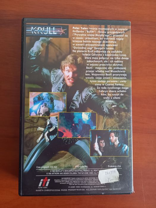 Film Krull na VHS