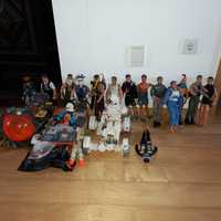 Action man - colecção de 18 bonecos + naves + acessórios